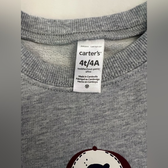 Boys Size 4T Carters Pullover - Picture 4 of 4